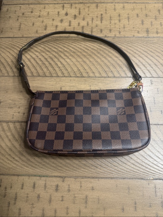 Louis Vuitton Handbags - Louis Vuitton Red Suede Interior Wristlet with Gold Hardware